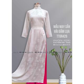 Áo Dài Truyền Thống Gấm Lụa TTGR426